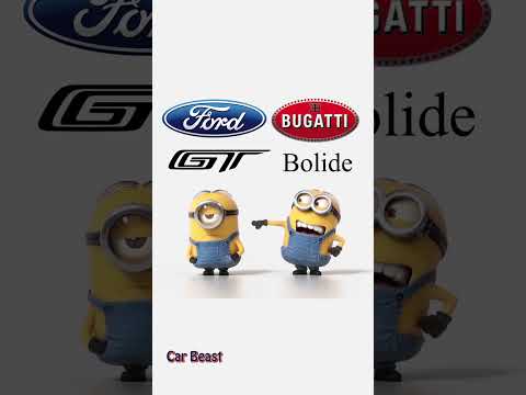Bugatti Bolide vs Ford GT | Hypercar Madness Minions Style! 🔥🏎️ #edit #tiktok  #car
