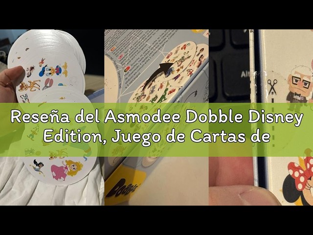 Vídeo relacionado con Asmodee Dobble Disney Edition, Juego de Cartas de Acción y Reflejos