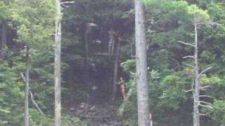 preview picture of video 'Lake George Rope Swing - Adams & Pnut'
