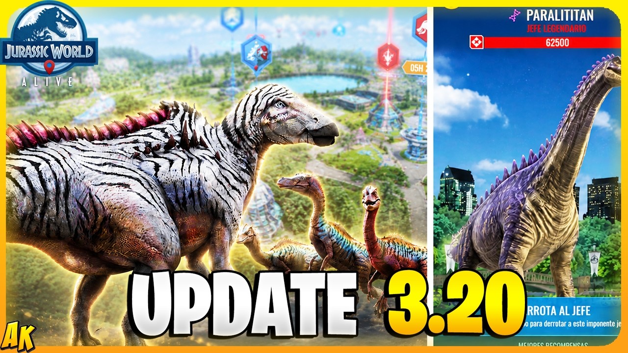 NUEVO APEX SHANTROSPINOS - ADIOS AL GPS - NUEVA RAID ACTUALIZACIÓN 3.20 Jurassic World Alive