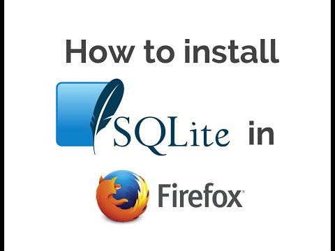 How to install sqlite manager in firefox?