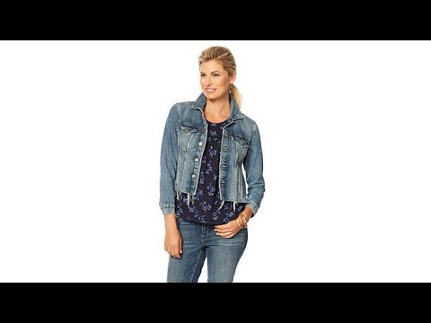 Lucky Brand Tomboy Trucker Jacket in Alamere Falls  Missy