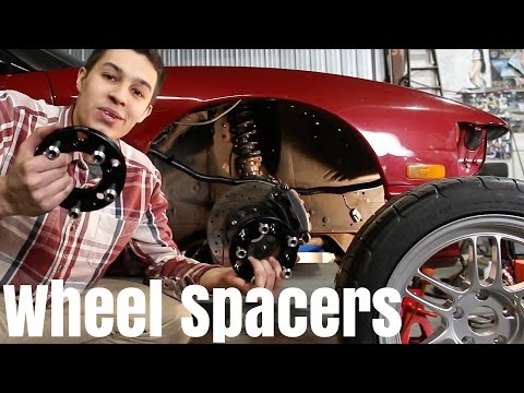 BEST Hub Centric Wheel Spacers Install | S13