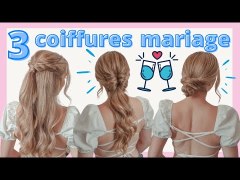 ♡ COIFFURE MARIAGE TUTO ♡ coiffure de fête FACILE et RAPIDE ♡ Coiffure pour aller à un MARIAGE