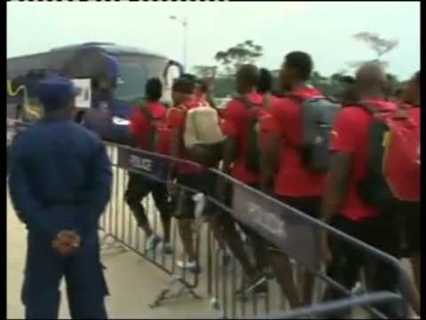 METROSPORTSGH: BLACK STARS ARRIVE WITH A JAMA @ ESTADIO DE MALABO