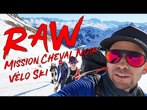 Raw Mission Cheval noir en Combo Vélo Ski
