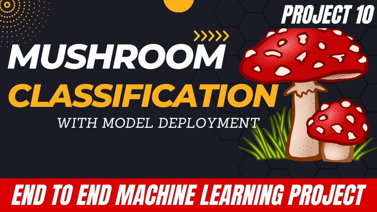 15. Project 10 Mushroom Classification Using Machine Learning | Machine Learning Projects