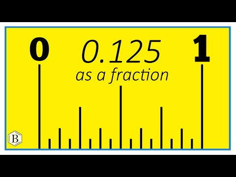 Was ist 0,125 als Bruch?