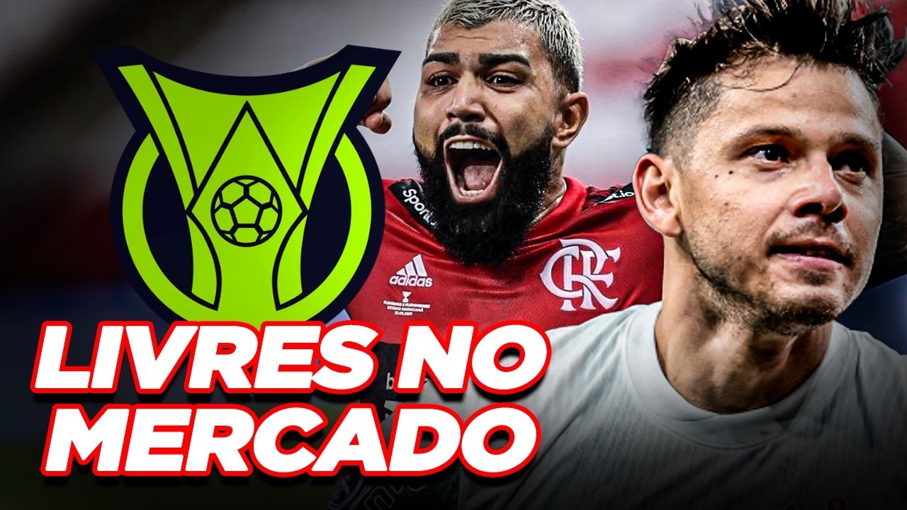 OLHA 15 JOGADORES FAMOSOS EM FIM DE CONTRATO NO FUTEBOL BRASILEIRO EM 2024! (Ficarão sem clube)