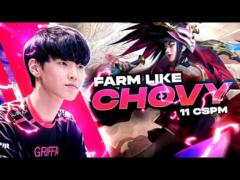 HOW TO FARM LIKE CHOVY - SEASON 12 - 11 CSPM AKALI