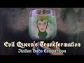 Snow White Evil Queen S Transformation Italian Dubs Comparison 1938 1972 Subs Trans