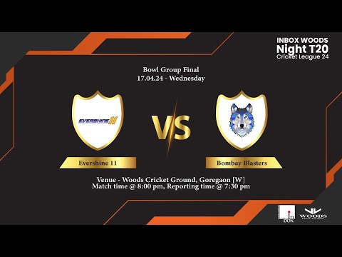 Evershine XI v/s Bombay Blasters || Night T20 League|| Bowl Group Finals || Venus Ground
