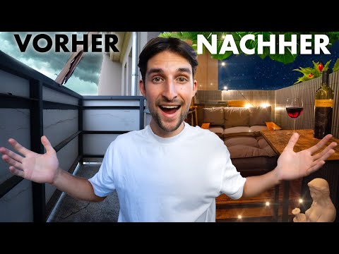 Winzigen Balkon in traumhafte Terrasse verwandeln!