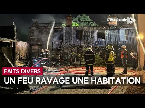 Incendie en pleine nuit à La Chapelle-Saint-Luc