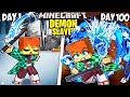I Survived 100 Days As A DEMON SLAYER In Minecraft