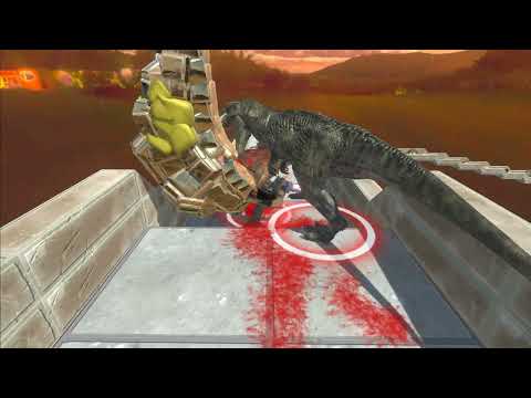 ANIMAL VS  YELLOW REPTILES  - DEATH RUN  | animal revolt battle simulator-arbs-challenge GAMEPLAY