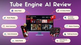 Tube Engine AI Review - Builds, Manages & Monetizes YouTube Channels