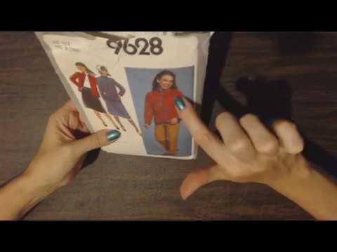 ASMR Request ~ Unfolding/Smoothing Sewing Pattern (Paper Crinkling) & Soft Spoken