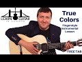True Colors - Guitar Lesson Fingerstyle - How To Play - Free TAB - Drue James