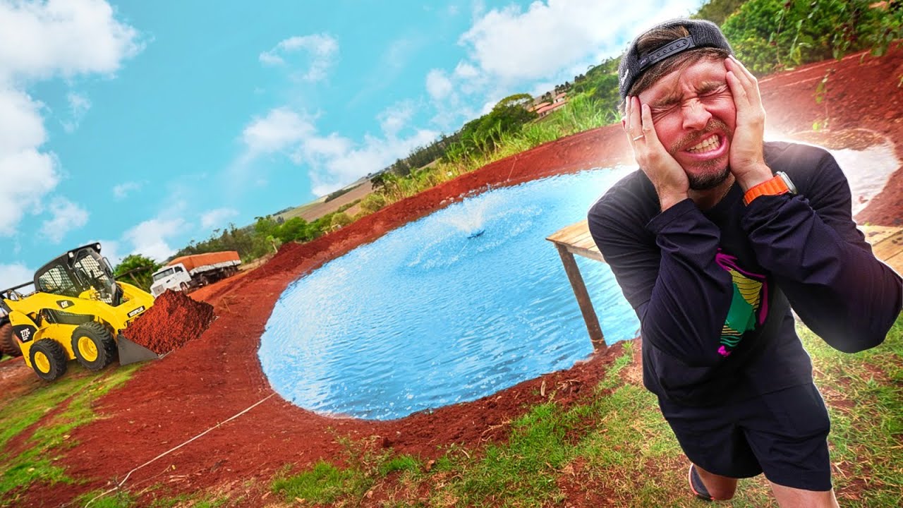 NÃO AGUENTO MAIS COMEÇAMOS A REFORMAR O LAGO MAIS UMA VEZ