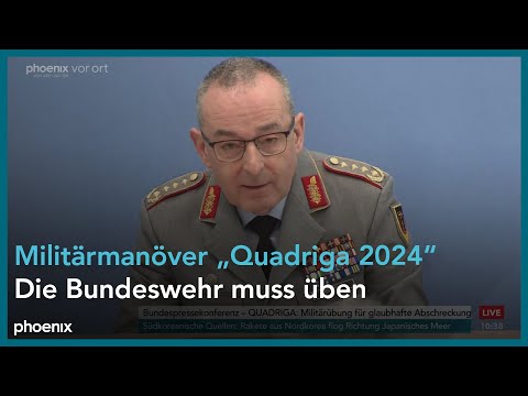 Quadriga 2024: Pressekonferenz mit General Carsten Breuer