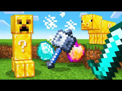 Minecraft, but Every Mob Drops Lucky Blocks...