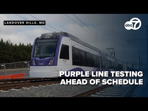 Overdue, over-budget Purple Line in Maryland hits milestone 2 years ahead of opening