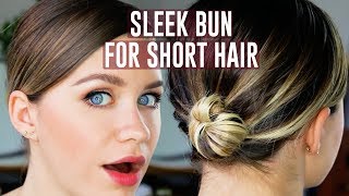 How To Do A Low Bun With Short Hair