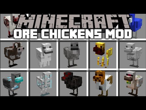 MC Naveed - Minecraft - Minecraft ORE CHICKEN FARM MOD / SPAWN CHICKENS TO GET RESOURCES !! Minecraft