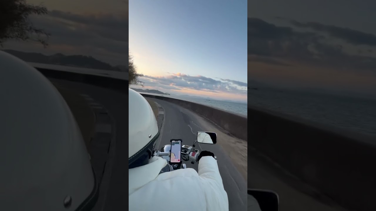 海ツーの夢を納車初日で叶えれたってすごいよね#海 #海ツーリング #中型バイク #シャドウ400 #アメリカンバイク