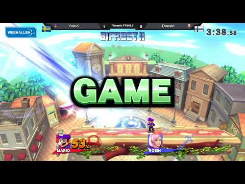 [Bifrost II] Phoenix Grand Finals - YoinK (Mario) vs Donski (Robin, Lucina) - SSB4 Phoenix Bracket