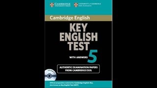 Listening A2 , KET 5, Test 2 , Part 1