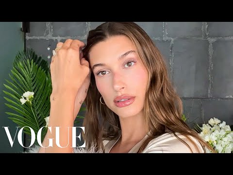 Hailey Bieber's Date Night Skin Care & Makeup Routine...