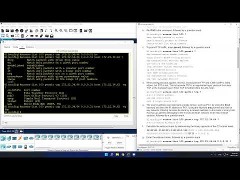 Lab 5.4.12 - Packet Tracer - Configure Extended IPv4 ACLs – Scenario 1