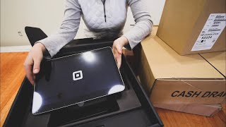 Unboxing New Square Register POS ( with Cash Box &amp; Printer)