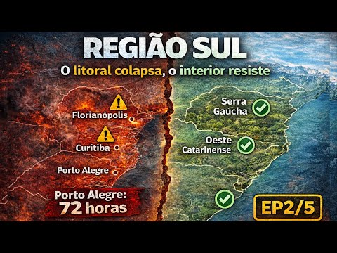 Mapa Do Colapso: Região Sul em Crise: As Cidades Que Colapsam Primeiro (E as Que Viram Refúgio)