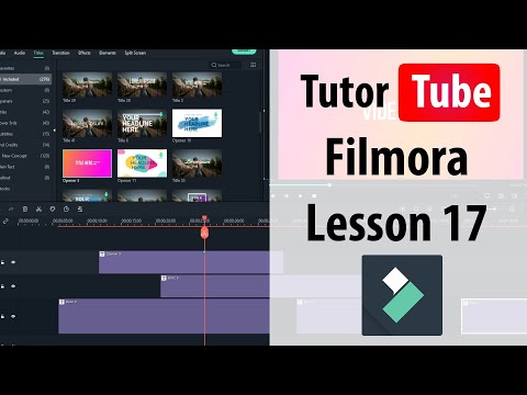 Filmora Tutorial Lesson 17 Save as Custom Titles