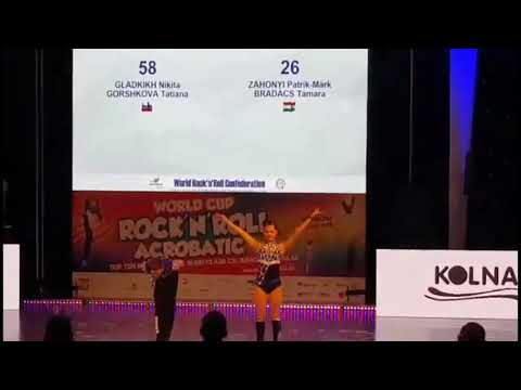 Záhonyi Patrik - Bradács Tamara ; 2018.04.21. Kraków ; Acrobatic rock and roll competition