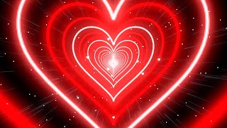 Download lagu Heart Background❤️Red  Tunnel Heart Background Screensaver Video Effects - Heart Lights Background mp3