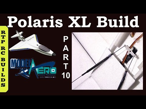 ModelAero Polaris XL FPV Seaplane Build - Part 10 - Hinging Ailerons and installing control rods