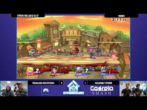 Typo @ The Lab 9/7/17 - FreakLaser/Master Perch vs Masamune/Typhoon - Smash 4 Doubles Round 1