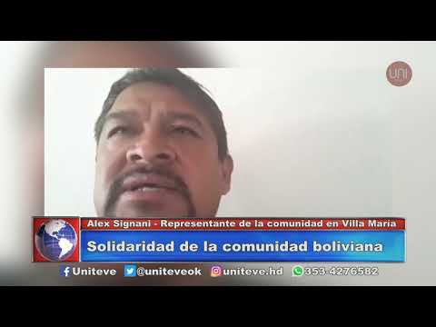 Solidaridad de la comunidad boliviana