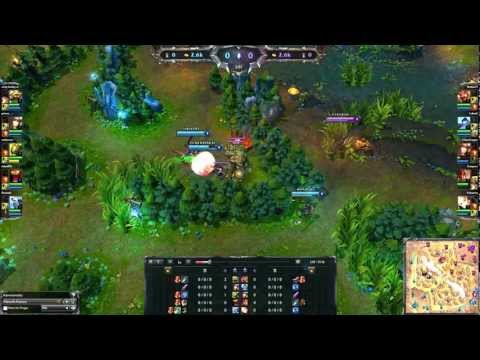 League Of Legends - Epic Firstblood from Lux at Fail Jungler Rammus (Blue)