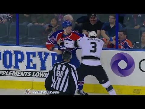 Brayden McNabb vs Keith Aulie Apr 7, 2015