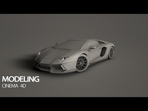 Car Modeling Tutorial - Cinema 4D (Timelaspe)