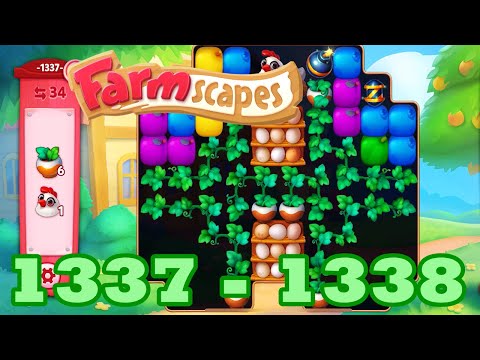 Farmscapes Level 1337 - 1338 HD Gameplay Walkthrough | 3 - match game | android | ios | GameGo Game
