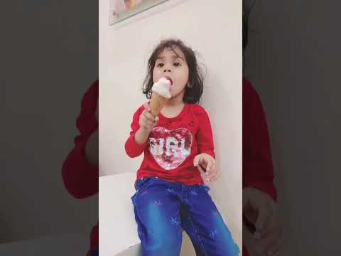 lychee baby iLhaam having ice cream #instashare #cute #billionsurprisetoys #baby #fun #funny #love