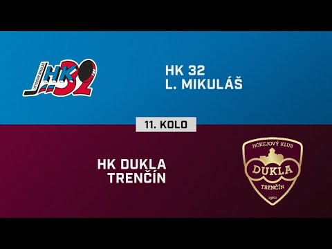 11. kolo: HK 32 Liptovský Mikuláš – HK Dukla Trenčín 3:2 (HIGHLIGHTY)