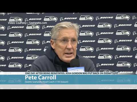 Pete Carroll on Josh Gordon Situation 2020-12-23