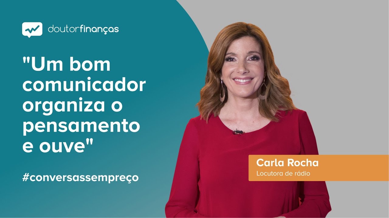 Imagem de um ecrã onde se vê o programa Conversas sem Preço com a entrevista a Carla Rocha sobre rádio
